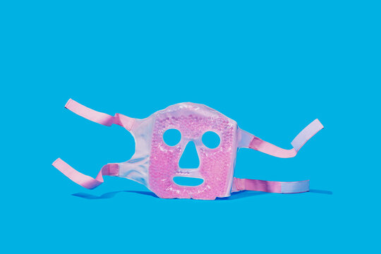 pink gel beads facial mask