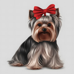 Naklejka premium yorkshire terrier puppy