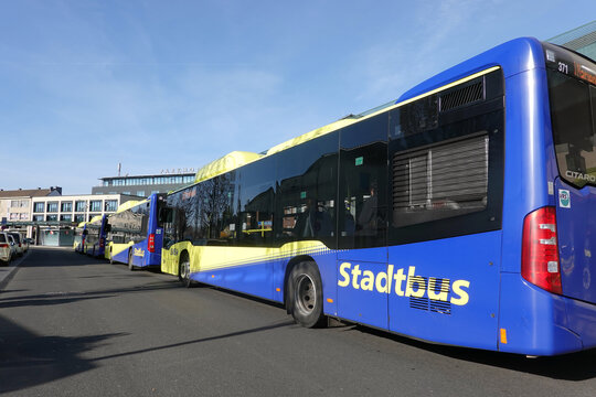 mit Bio-Methan betriebener Stadtbusse