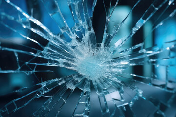 broken smashed glass