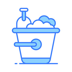 Sand bucket icon represents a small pail used for carrying and playing with sand at the beach or in a sandbox