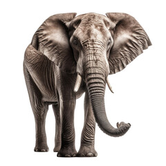 Fototapeta premium elephant isolated transparent background. Generative AI