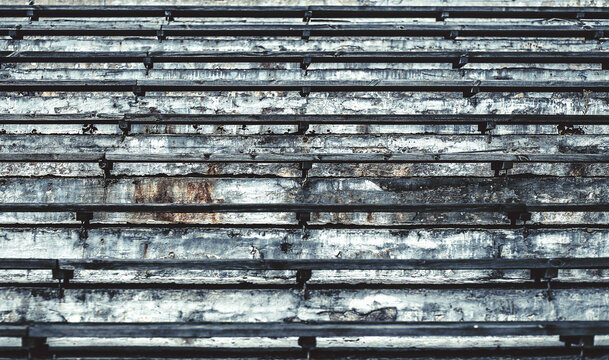 Wooden Concrete Seats Stadium Tribune Texture