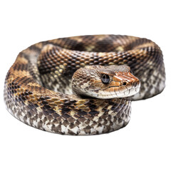 Fototapeta premium Snake isolated transparent background. Generative AI