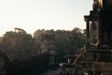 Ruins of the ancient temple of Angkor Wat