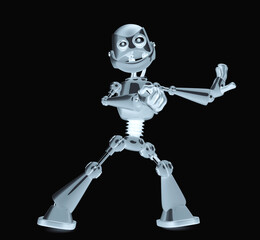 nice robot is a fighter