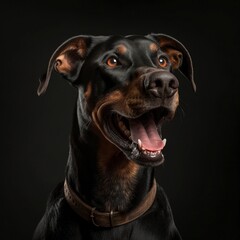 Doberman Dog, Animal Portrait