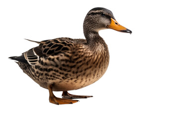 Obraz premium Duck isolated transparent background. Generative AI
