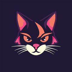 The Esports Cat Head Logo