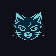 Fierce Feline: The Cat Head Logo for Esports