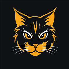 Fierce Feline: The Cat Head Logo for Esports