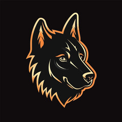 E-sports logo featuring a dog's head