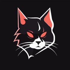Fierce Feline: The Cat Head Logo for Esports
