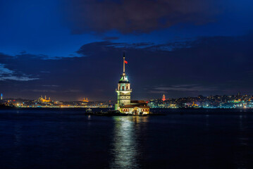 The Maiden's Tower, Istanbul, Turkey; Kız Kulesi also known as Leander's Tower