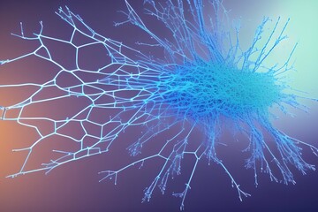 visualization of the transformer neural network, beautiful illumination - generative ai