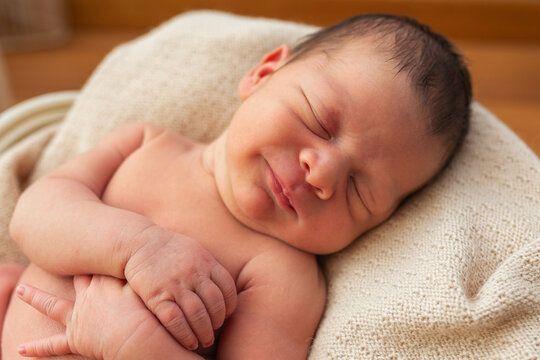 newborn baby portrait at home