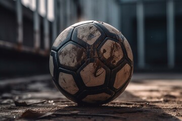 Fototapeta na wymiar Gestreifter Fußball Rasen als Hintergrund Textur. Generative AI