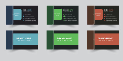 
Business card design free Free vector elegant business card modern and clean professional business card template 