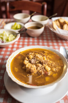 Pozole traditional mexican food