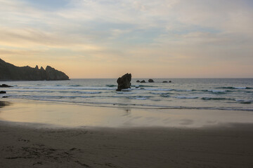 tiny islands in the Cantabrian sea