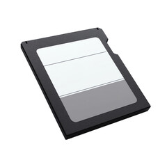 memory card isolated on transparent background
