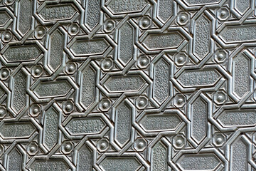 Metal pattern in cathedral of Seville 