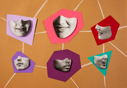 Social network collage
