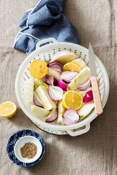 Fennel and onion gratin