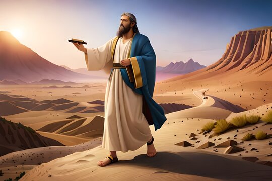 Moses at Mount Sinai Receiving the Ten Commandments