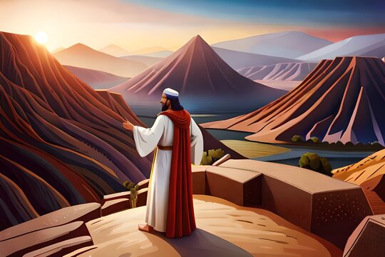 Moses at Mount Sinai Receiving the Ten Commandments