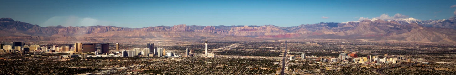 Foto op Plexiglas Panoramic View of Las Vegas © InversedSlayer