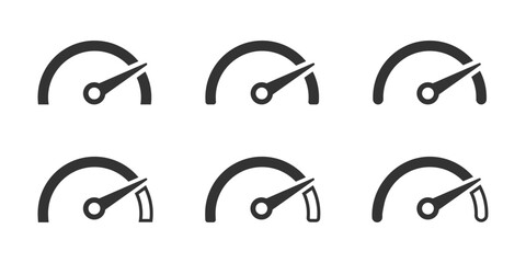 Speedometer vector icons