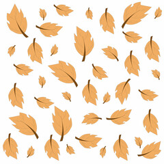 autumn leaves seamless pattern