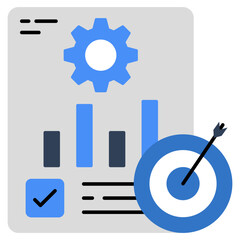 Modern design icon of seo analytics 