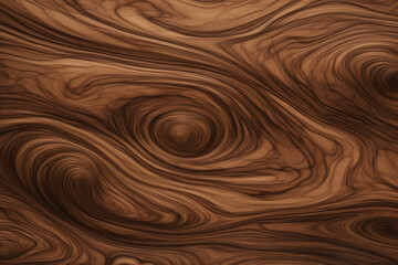 Wooden background, texture of walnut planks, fractal wood burning