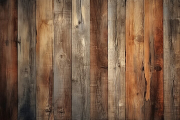 Fototapeta premium Wooden background texture of vertical planks reclaimed distressed maple