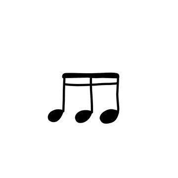 recommend clip art: Hand drawn music notes