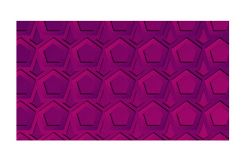 A purple background with hexagons and hexagons. Abstract background. Vector illustration 