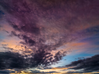 Fototapeta na wymiar Sunrise skyscape with clouds