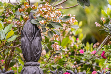 In New Orleans, Louisiana, close up of the corn stalk fence at a home in the Garden District....