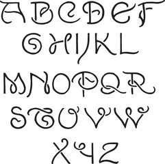 L.F.D alphabets - ABC letters