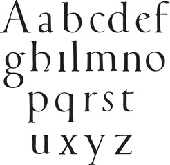 .Italian.G.F.Cresci alphabets - ABC letters