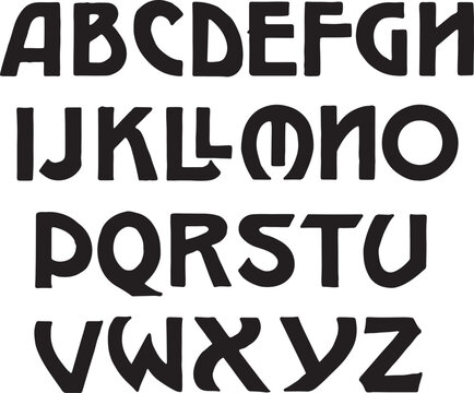 Block Capitals alphabets - ABC letters