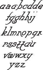 Modern Italic Alphabet alphabets - ABC letters