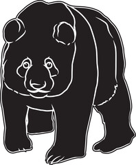 Panda Sketch Vector