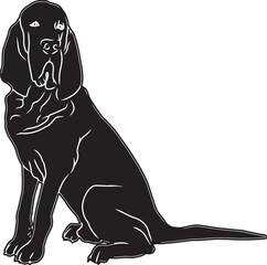 Bloodhound Sketch - obrazy, fototapety, plakaty