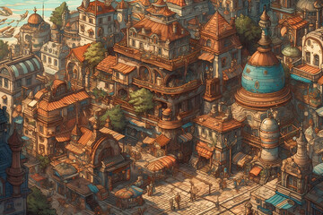 Fantasy town (ai generated)