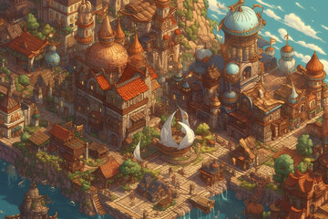 Fantasy town (ai generated)