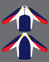 retro vintage windbreaker hoodie jacket template © Ronillo