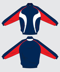 retro vintage windbreaker hoodie jacket template © Ronillo